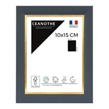 Cadre photo Hadès 10x15cm Bleu Doré