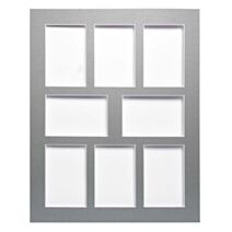 Passe-partout 8 Ouvertures 40x50cm Gris