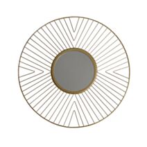 Miroir rond filaire doré ∅50,5cm