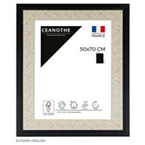 Cadre photo Palma noir 50x70cm - CEANOTHE