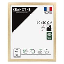 Cadre Eternel bois hêtre naturel 40x50cm beige - CEANOTHE