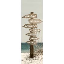 Toile imprimée 30x97cm pann totem mer
