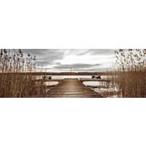 Toile Ponton Marais 30x97cm