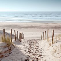 Toile Pas sur le Sable 30x30cm