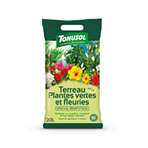 TERREAU PLANTES VERTES ET FLEURIES TONUSOL 20 L