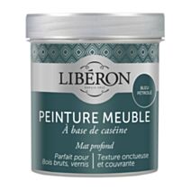 Peinture pour meuble, objet et porte, mat Caséine, bleu pétrole 0,5L - LIBERON