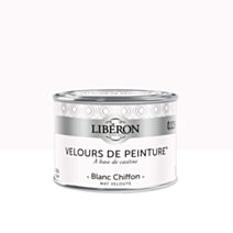Peinture Murale Velours blanc Chiffon 125ml - LIBERON