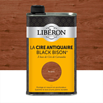 Cire antiquaire « black bison » liquide 0.5l - Acajou -LIBERON