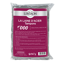 Laine acier 000 8 tampons