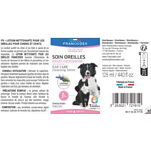 Lotion nettoyante oreille chien chat 125ml