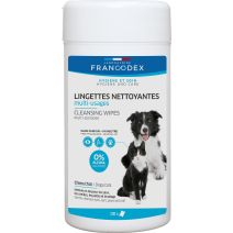Lingettes nettoyantes chien chat x100
