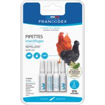 Pipettes insectifuges volailles x4