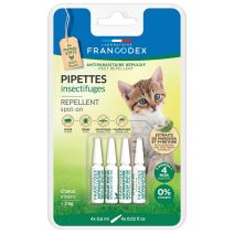 Pipette antiparasitaire insectifuge chaton x4