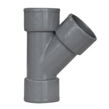 CULOTTE PVC 45° FEMELLE FEMELLE Ø 40 mm