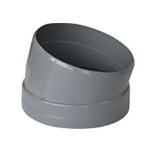 Secteur de coude PVC 15° mâle femelle diamètre 100 mm