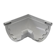 Angle à coller pour gouttière de 25 grise