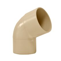 COUDE PVC 67°30 D80MM SABLE A COLLER