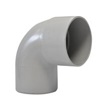 Coude 87°30 mâle femelle pour descente de gouttière Ø 80 grise