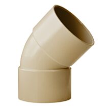 COUDE PVC 45° D80MM FF SABLE