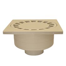 Siphon de cour sable 20x20 cm sortie mâle diamètre 80 mm