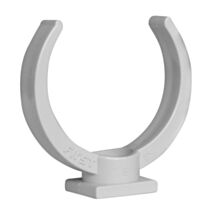 COLLIER LYRE PVC GOUTTIÈRE D50MM GRIS