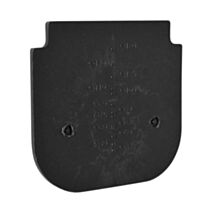 OBTURATEUR POUR CANIVEAU PP NOIR 10X10CM