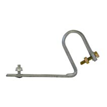 Etrier métal pour crochet de gouttière de 25 Montage sur couverture tuile épaisse