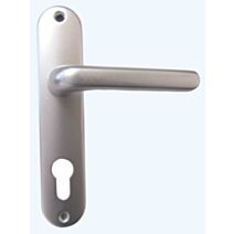 Poignée de porte à cylindre Chamonix alu argent entraxe 165mm - 1ER