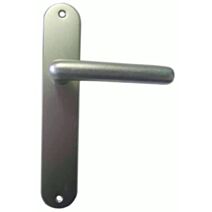 Poignée de porte bec de cane Thonon alu champagne entraxe 195mm - 1ER