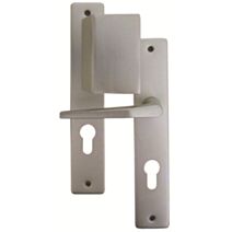 Poignées de porte à cylindre mélie alu champagne entraxe 195 mm - CHAINEY