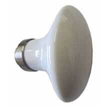 Bouton de porte en porcelaine nickel - CHAINEY