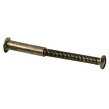 4 vis relieuses vieillies + douilles - CHAINEY