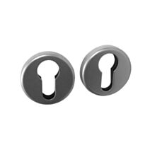 2 rosaces à cylindre Thonon alu argent 50 mm - CHAINEY
