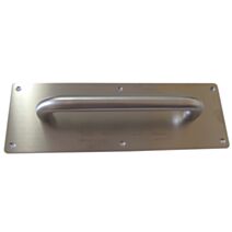 Poignée de porte tirage entrée titan acier inox entraxe 280 mm - CHAINEY