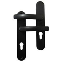 Poignées de porte à cylindre Petra entraxe 195mm Noir - CHAINEY