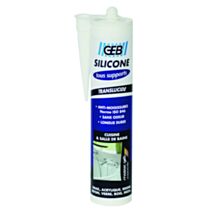 Mastic Silicone Tous Supports Transparent 280ml - GEB