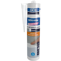 Mastic Silicone Joint Pose Facile Blanc 280ml - GEB