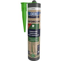 Mastic silicone acétique éco-conçu 310ml blanc - GEB