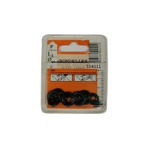 Rondelles Grifaxe assorties acier zingué L.6 et 12mm - Les 12 pièces