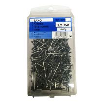Pointes tête homme en acier L.40mm ø2,2mm 1000g