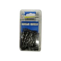 Pointes torsadées tête plate acier L50 ø2,4mm