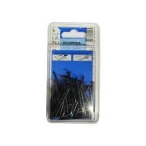 Pointes béton tête ronde acier trempé L.40 ø2,5mm