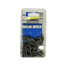 Pointes tête plate large acier galvanisé L27 ø2,4mm