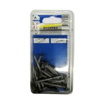 pointes tête large large acier galvanisé L40 ø3mm
