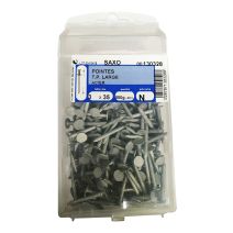 Pointes tête plate large acier 3x35mm 850g