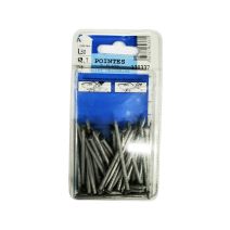 Pointes tête plate acier galvanisé L50 ø2,7mm