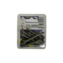 Vis agglo pozidriv tête fraisée inox A2 L.50 ø6mm - Les 8 pièces