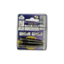 Vis bois tête fraisée bombée fendue inox A2 L.50 ø5mm - Les 4 pièces