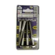 Tirefonds tête hexagonale inox A2 L.70 ø8mm - Les 5 pièces