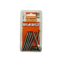 Vis métaux tête fraisée acier zingué 60x4mm - 7 pièces